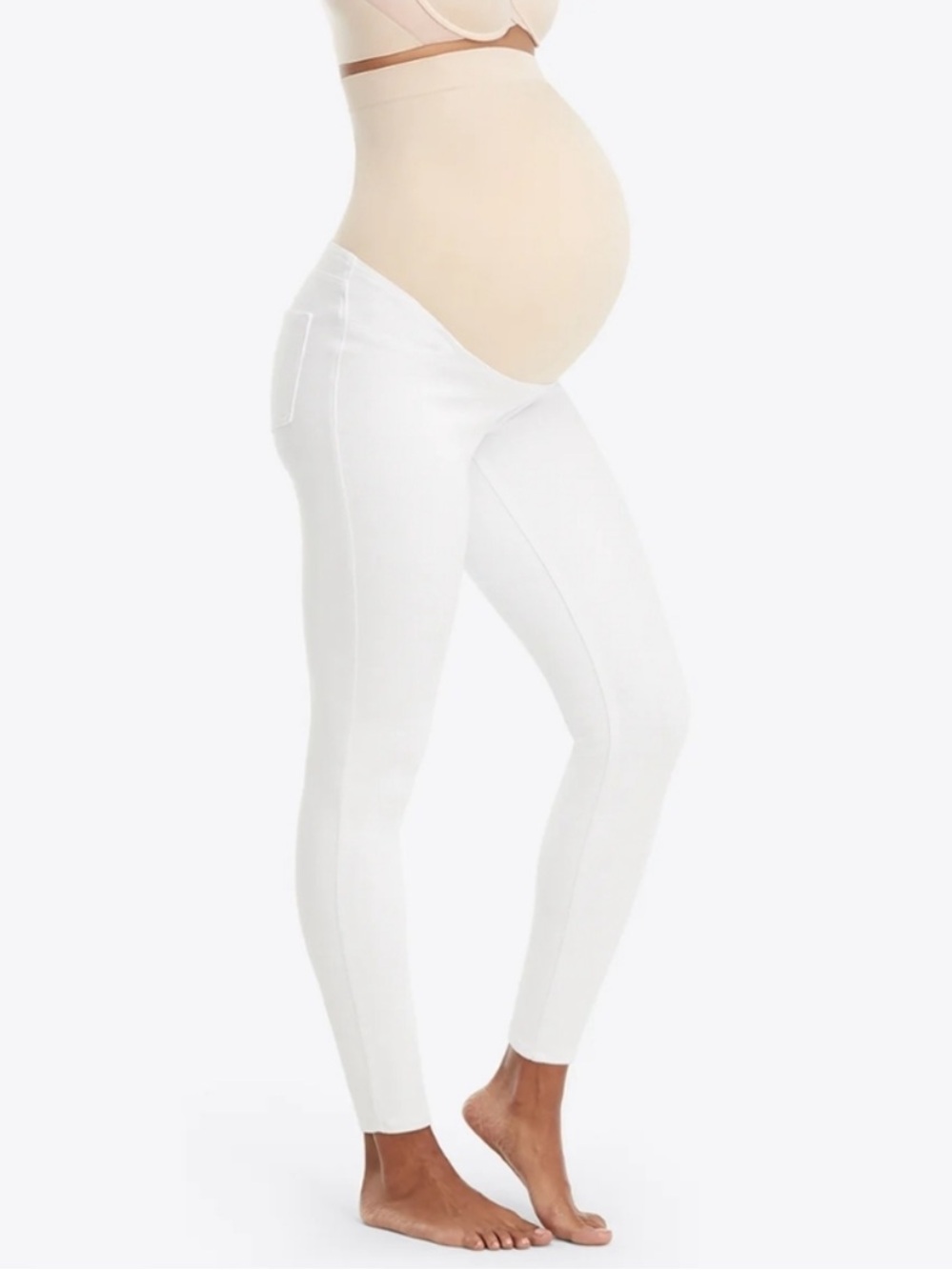 Spanx Mama Ankle Jean-ish Leggings White Size XS Maternity Support